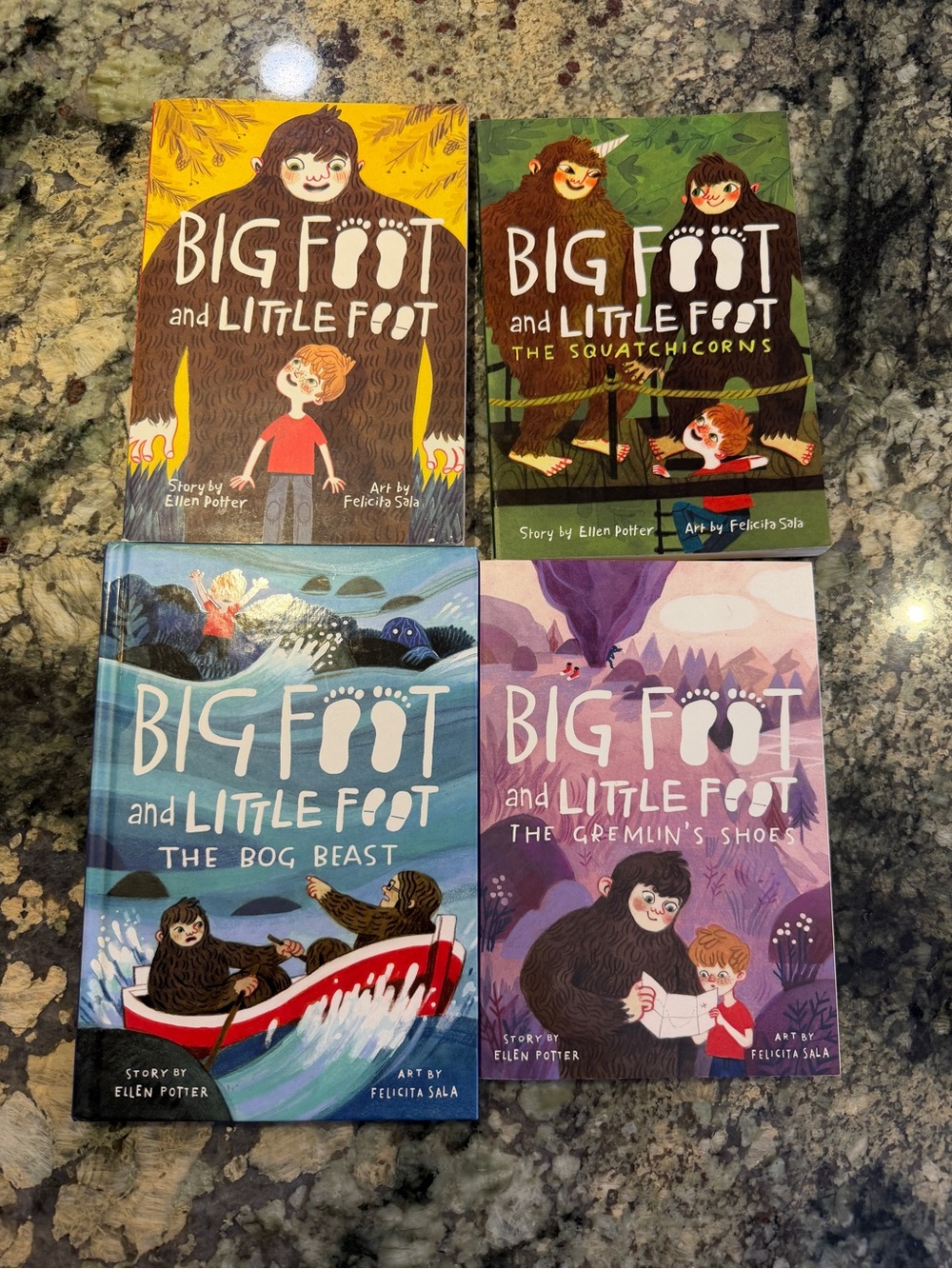 Big Foot and Little Foot Book Series Lot (Set of 4)
